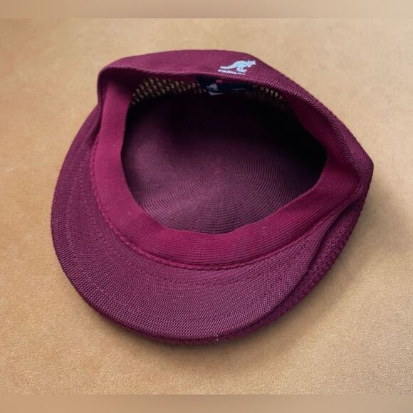 Kangol Tropic 504 Ventair-Hat Cap Burgundy M - Picture 7 of 8